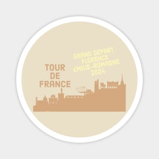 Tour de France Grand Depart Florence Emilie-Romagne 2024 Magnet